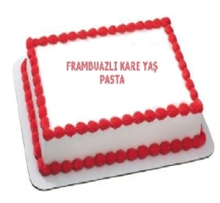 Damakta Unutulmaz Lezzet 50 Kişilik Frambuazlı Pasta