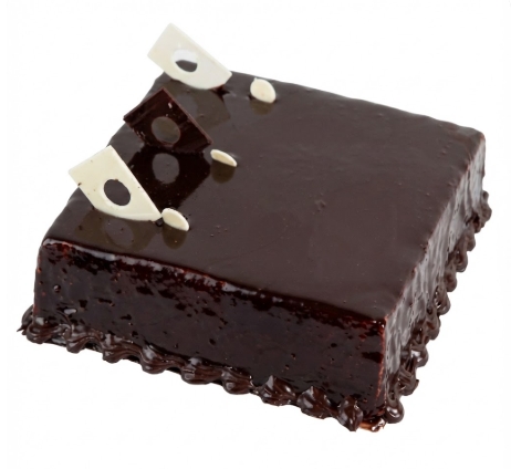 Düz Sade Tasarım 20 Kişilik Çikolatalı Yaş Pasta